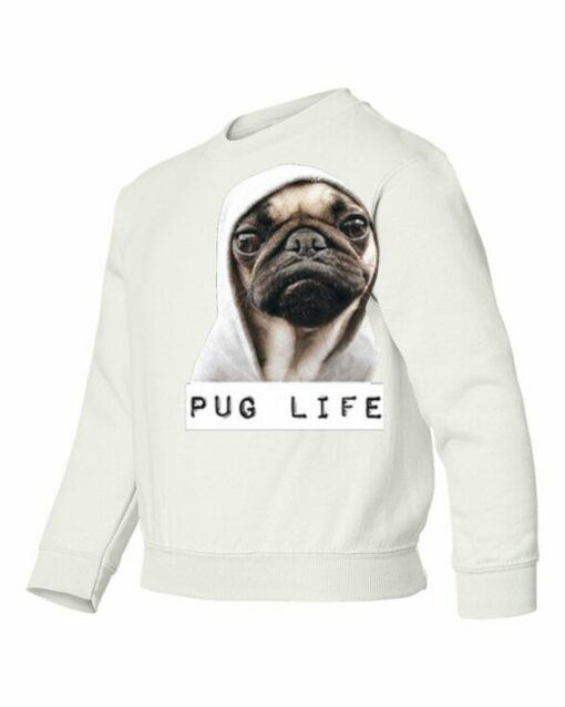 PUG LIFE  - Cotton Ouaté Col Rond (Unisexe) Pour Enfant