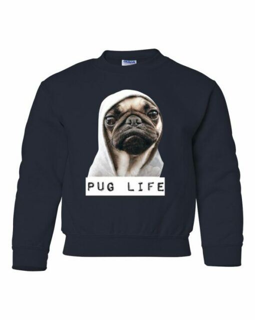 PUG LIFE  - Youth Crew Neck Sweatshirt (Unisex)