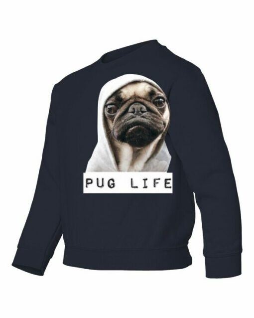 PUG LIFE  - Cotton Ouaté Col Rond (Unisexe) Pour Enfant