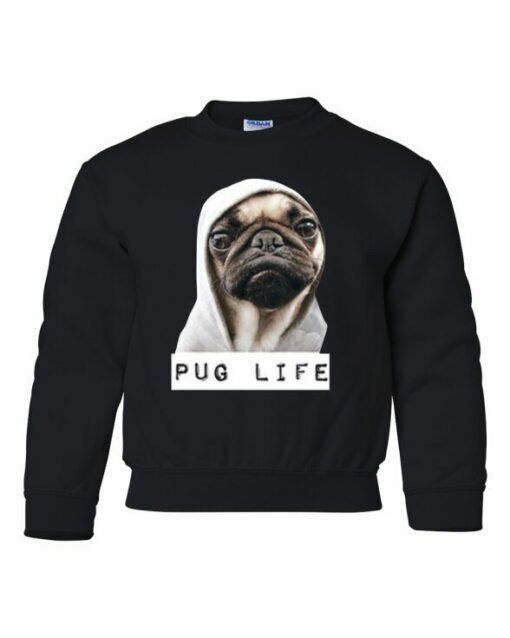 PUG LIFE  - Cotton Ouaté Col Rond (Unisexe) Pour Enfant