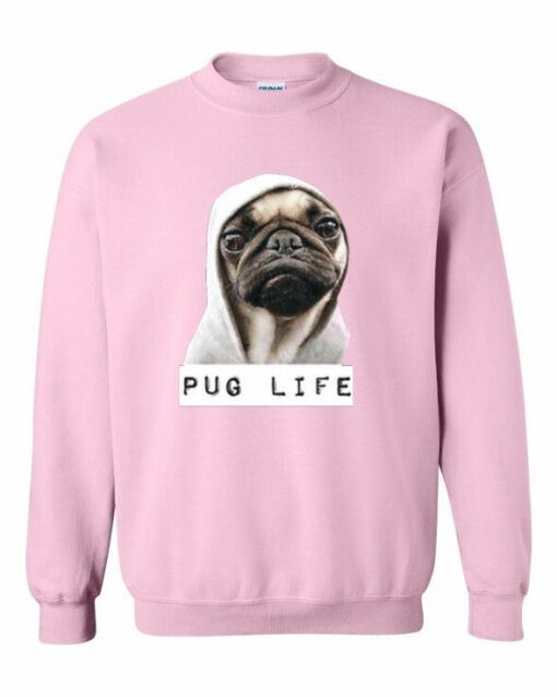 PUG LIFE  - Cotton Ouaté Col Rond (Unisexe) Pour Adultes