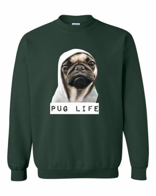 PUG LIFE  - Adult Crew Neck Sweatshirt (Unisex)