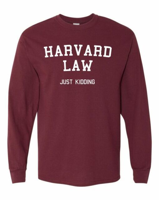 HAVARD LAW  - T-shirt Manche Long Col Rond Pour Adultes