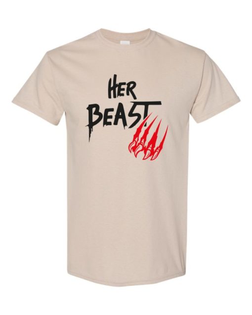 HER BEAST - T-shirt Col Rond Pour Adultes