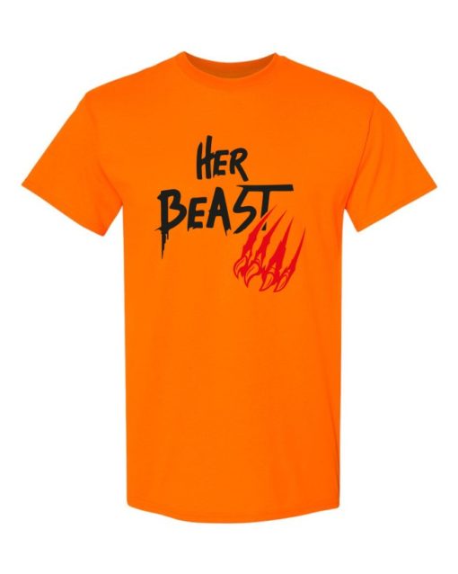 HER BEAST - T-shirt Col Rond Pour Adultes