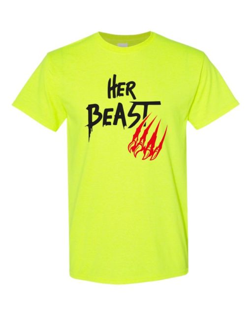 HER BEAST - T-shirt Col Rond Pour Adultes