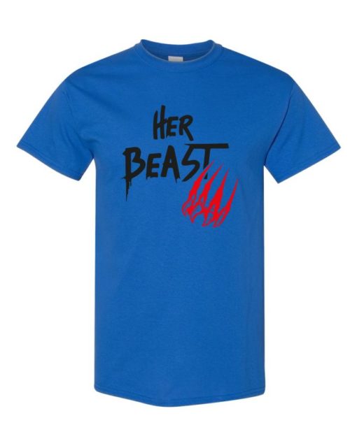 HER BEAST - T-shirt Col Rond Pour Adultes