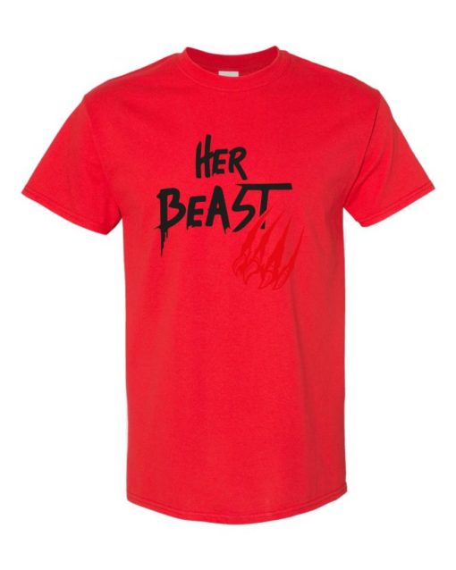 HER BEAST - T-shirt Col Rond Pour Adultes