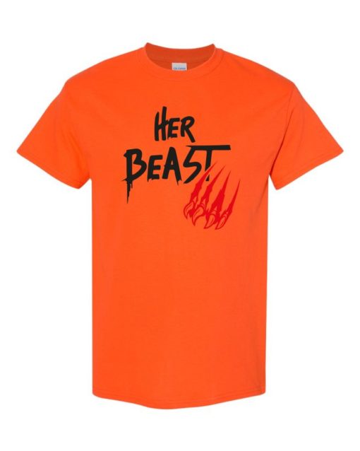 HER BEAST - T-shirt Col Rond Pour Adultes