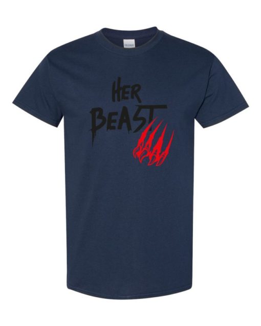 HER BEAST - T-shirt Col Rond Pour Adultes