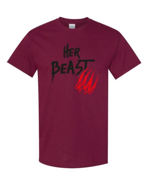 HER BEAST - T-shirt Col Rond Pour Adultes