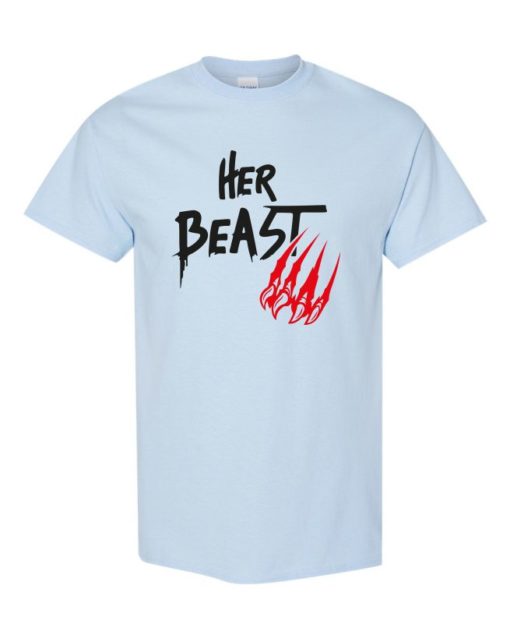 HER BEAST - T-shirt Col Rond Pour Adultes