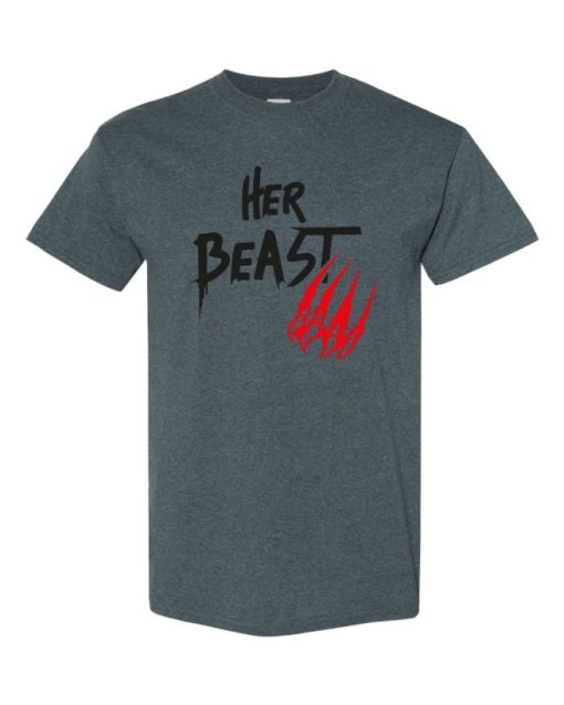 HER BEAST - T-shirt Col Rond Pour Adultes