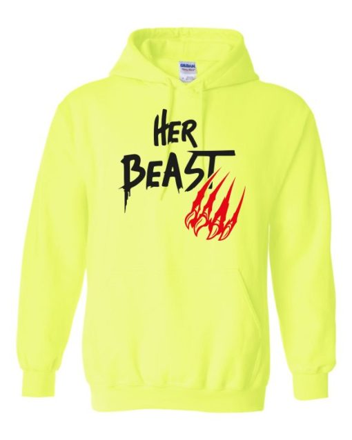 HER BEAST - Cotton Ouaté Kangourou (Unisexe) Pour Adulte