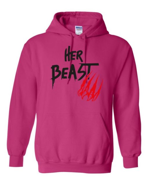 HER BEAST - Cotton Ouaté Kangourou (Unisexe) Pour Adulte