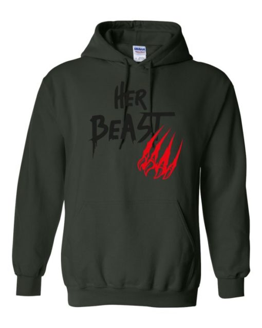 HER BEAST - Cotton Ouaté Kangourou (Unisexe) Pour Adulte