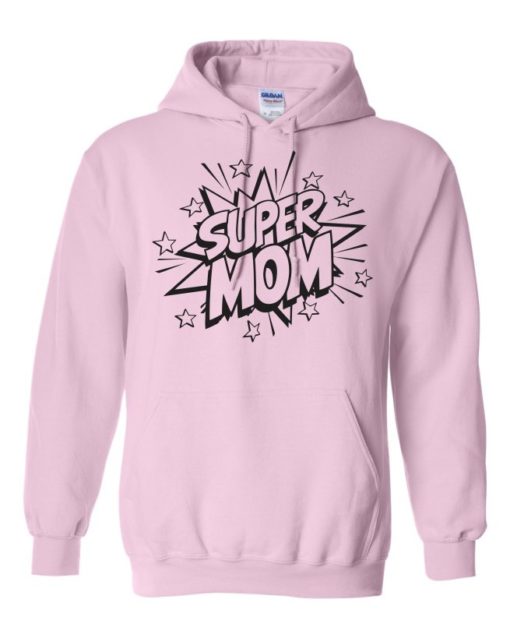 SUPER MOM CARTOON - Adult Hooded Sweatshirt (Unisex)