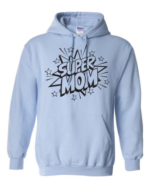 SUPER MOM CARTOON - Adult Hooded Sweatshirt (Unisex)