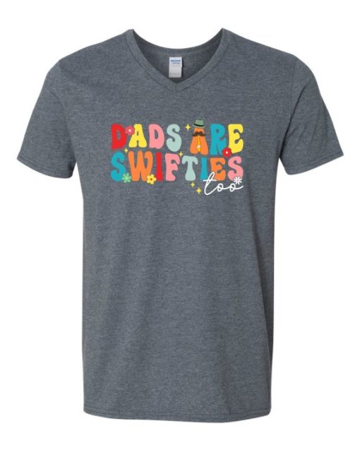 DADS ARE SWIFSTIES  - Adult V-neck T-shirt