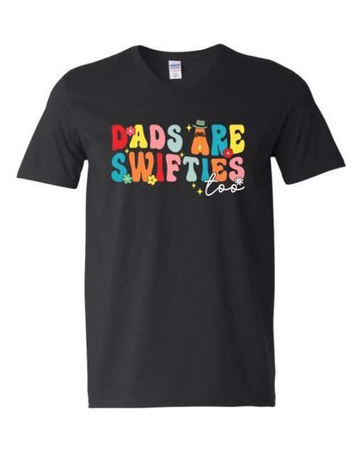 DADS ARE SWIFSTIES  - Adult V-neck T-shirt