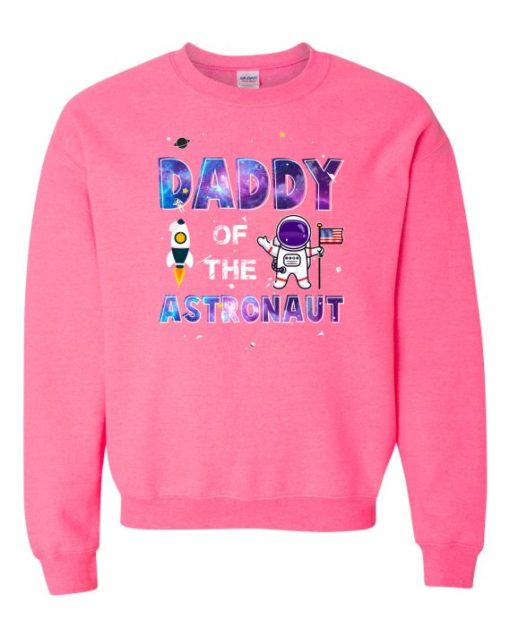 DADDY ASTRONAUT - Cotton Ouaté Col Rond (Unisexe) Pour Adultes