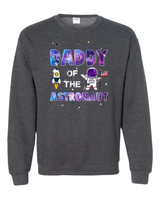 DADDY ASTRONAUT - Cotton Ouaté Col Rond (Unisexe) Pour Adultes