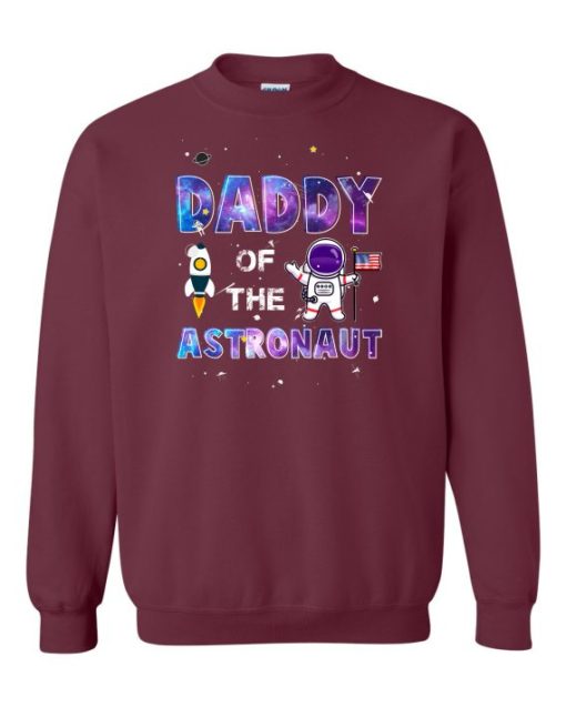 DADDY ASTRONAUT - Cotton Ouaté Col Rond (Unisexe) Pour Adultes