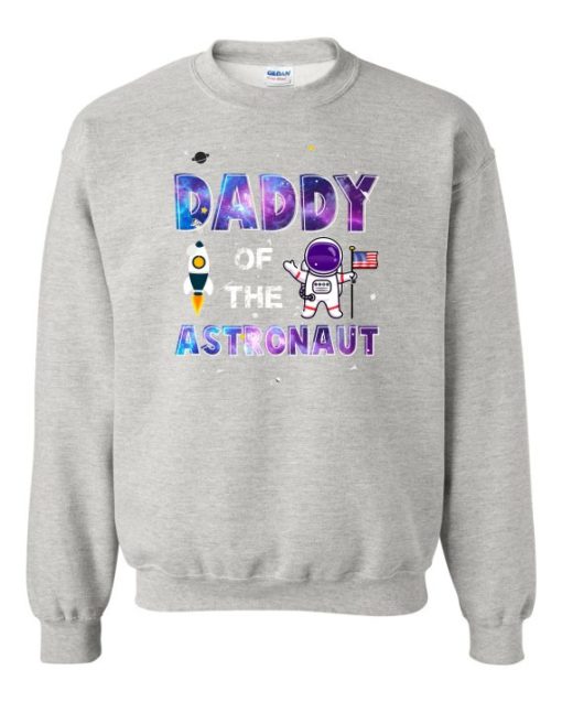 DADDY ASTRONAUT - Cotton Ouaté Col Rond (Unisexe) Pour Adultes