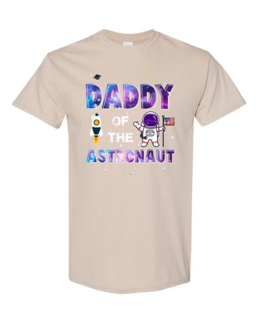 DADDY ASTRONAUT - Adult Round-neck T-shirt