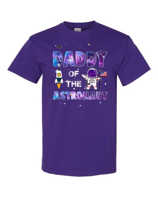 DADDY ASTRONAUT - T-shirt Col Rond Pour Adultes