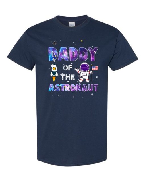 DADDY ASTRONAUT - Adult Round-neck T-shirt