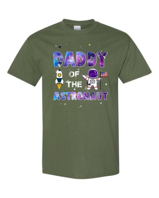 DADDY ASTRONAUT - Adult Round-neck T-shirt