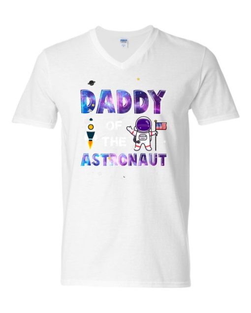 DADDY ASTRONAUT - T-shirt Col V Pour Adultes