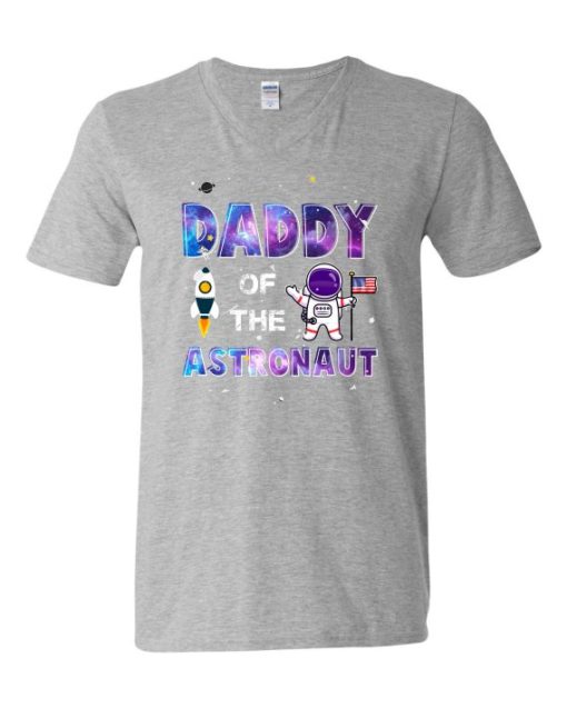 DADDY ASTRONAUT - T-shirt Col V Pour Adultes