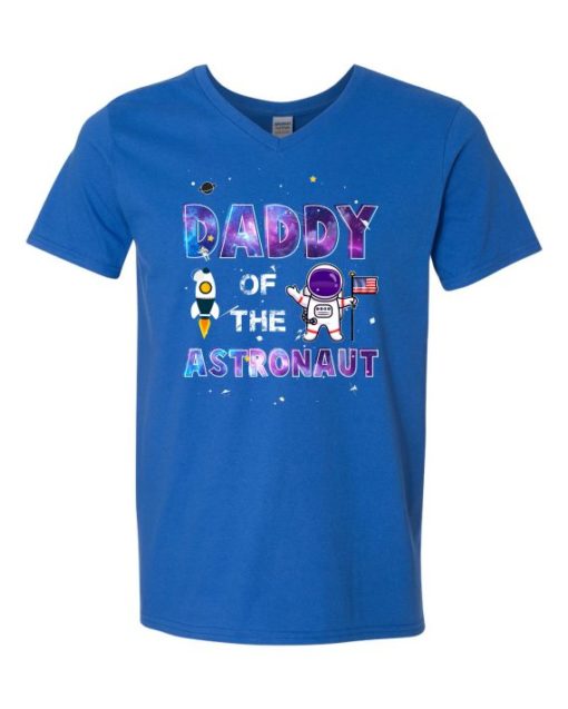 DADDY ASTRONAUT - T-shirt Col V Pour Adultes