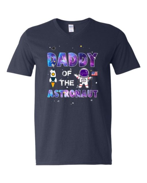 DADDY ASTRONAUT - T-shirt Col V Pour Adultes