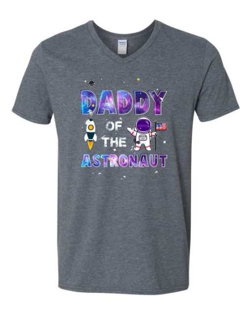 DADDY ASTRONAUT - T-shirt Col V Pour Adultes