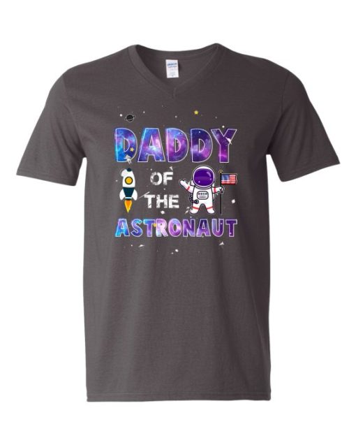 DADDY ASTRONAUT - T-shirt Col V Pour Adultes