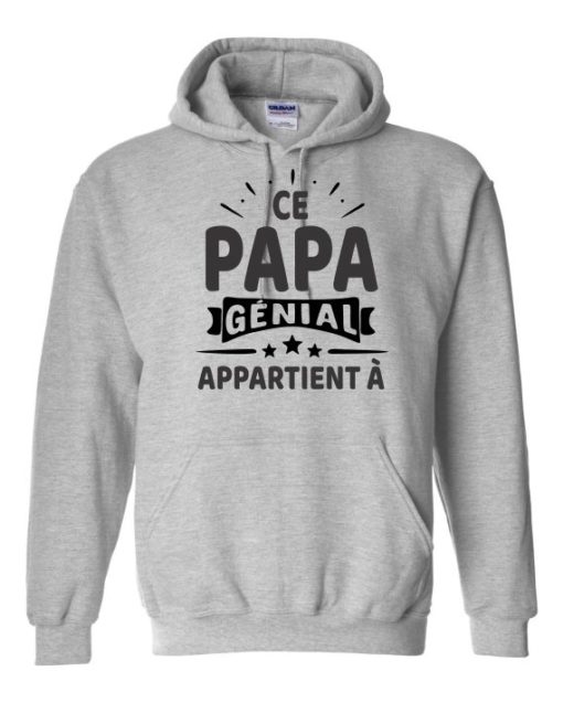 CE PAPA BLACK  - Adult Hooded Sweatshirt (Unisex)