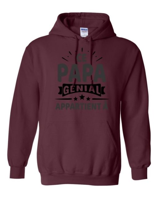 CE PAPA BLACK  - Adult Hooded Sweatshirt (Unisex)