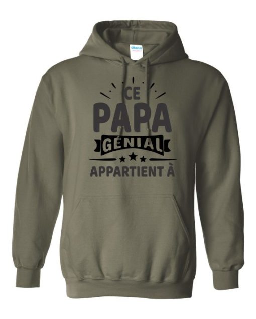 CE PAPA BLACK  - Adult Hooded Sweatshirt (Unisex)