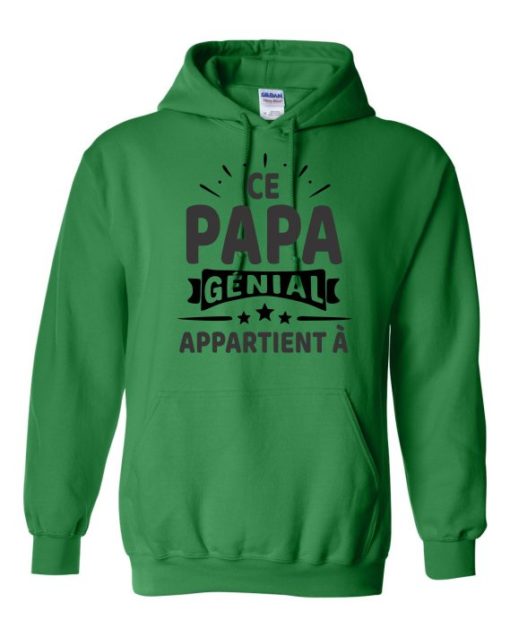 CE PAPA BLACK  - Adult Hooded Sweatshirt (Unisex)