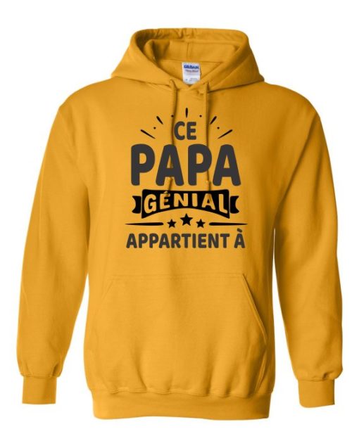 CE PAPA BLACK  - Adult Hooded Sweatshirt (Unisex)