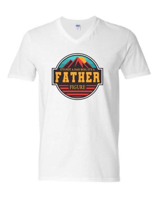 FATHER FIGURE  - Adult V-neck T-shirt