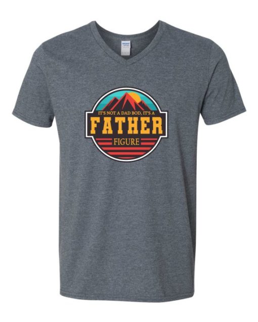 FATHER FIGURE  - Adult V-neck T-shirt