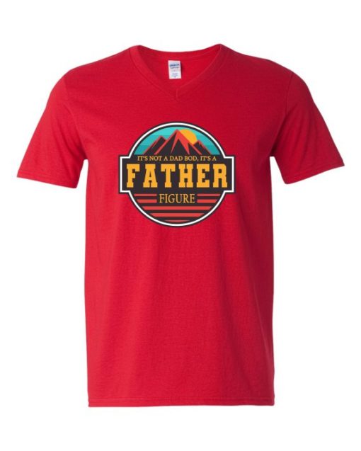 FATHER FIGURE  - Adult V-neck T-shirt