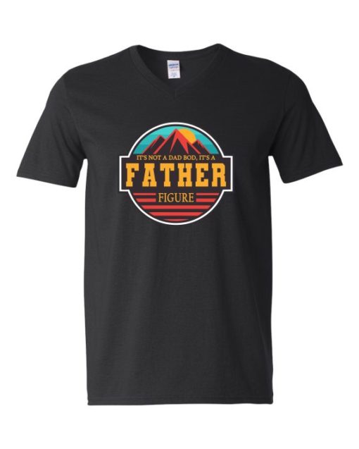 FATHER FIGURE  - Adult V-neck T-shirt