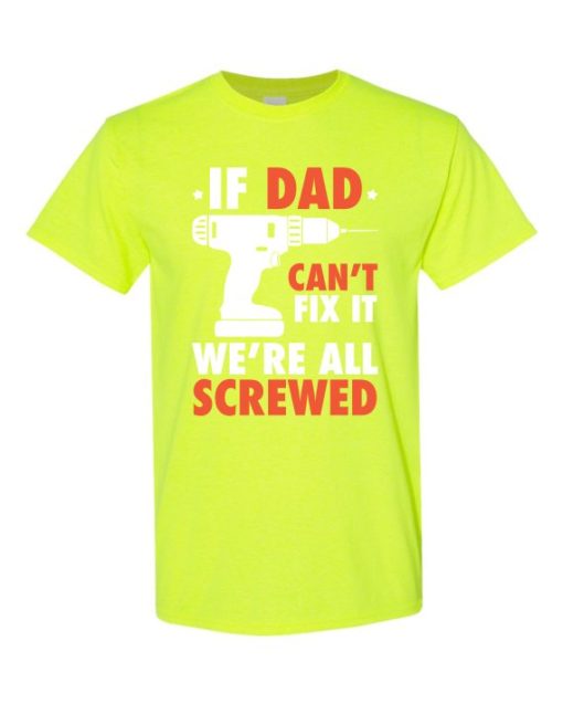 IF DAD CANT FIX IT WHITE  - T-shirt Col Rond Pour Adultes