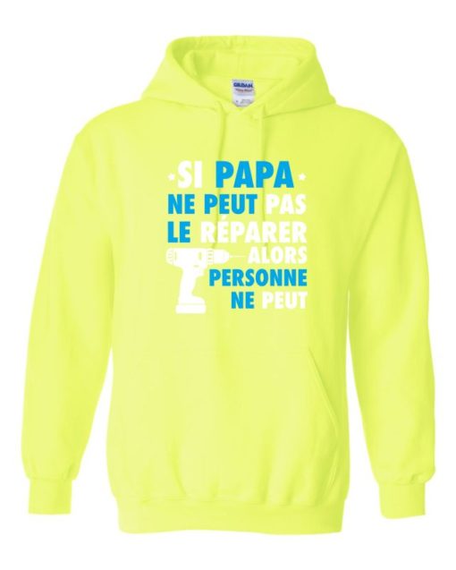 SI PAPA NE PE - Cotton Ouaté Kangourou (Unisexe) Pour Adulte