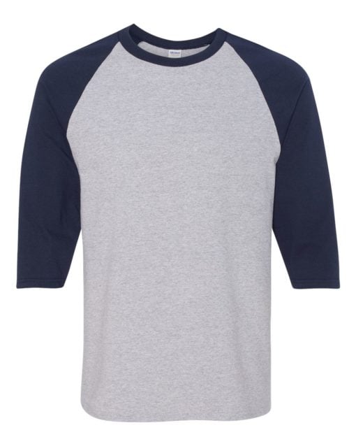 Gildan Heavy Cotton™ Raglan Three-Quarter Sleeve T-Shirt